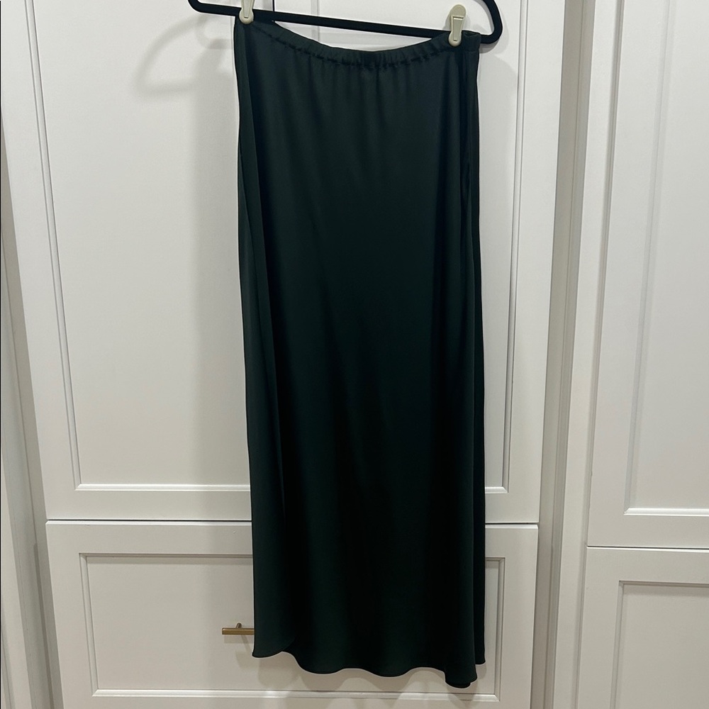 Lafayette 148 deep green long skirt - Picture 2 of 6
